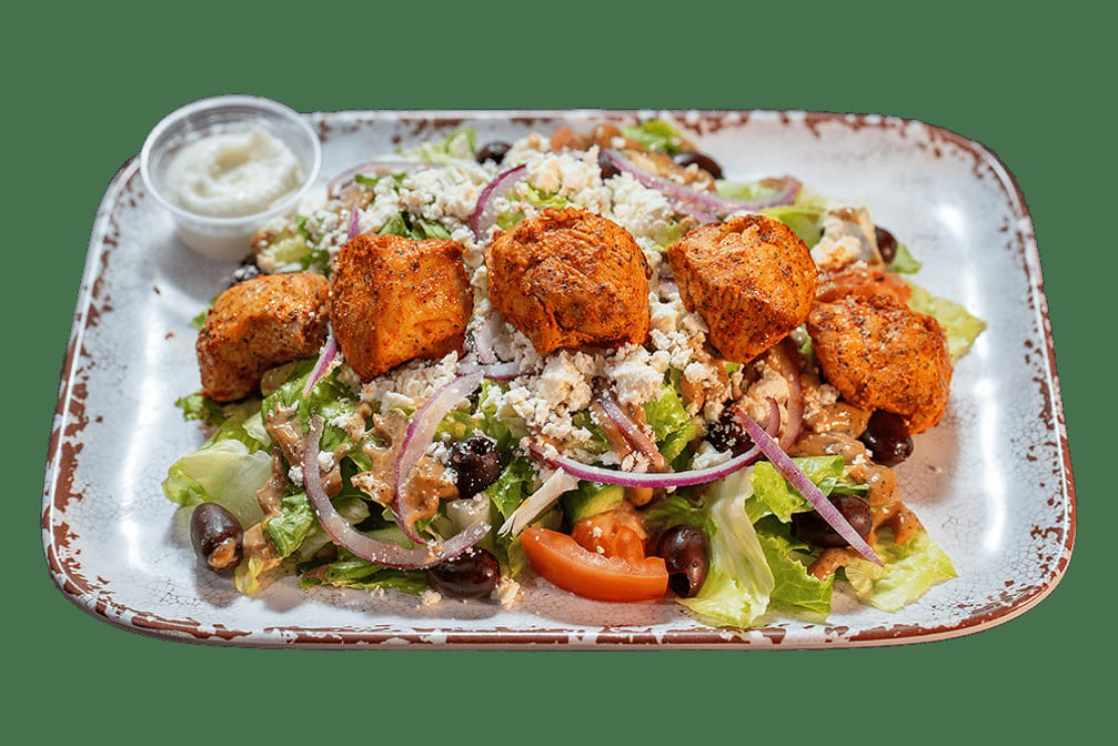 Greek Salad with Chicken.