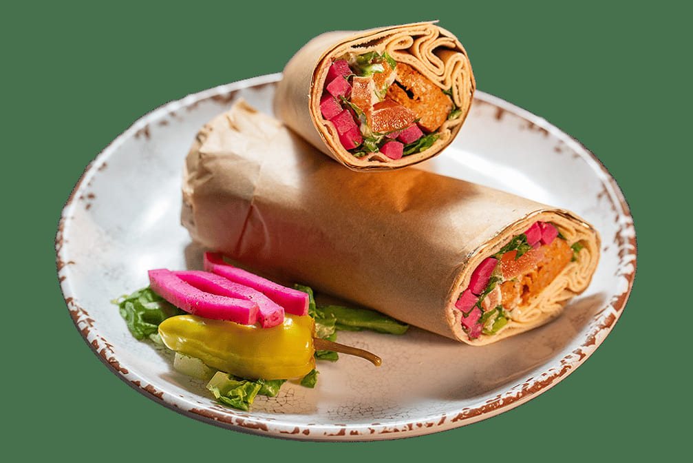 Chicken Lule Kebab (Kafta) Wrap.